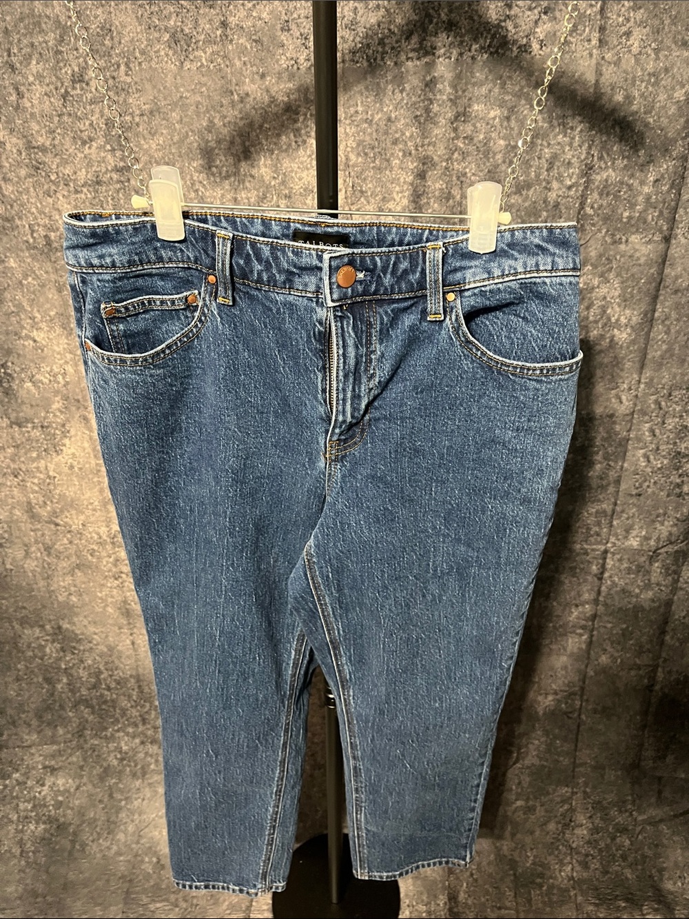 Talbots Mid-Rise Cropped Blue Denim Jeans